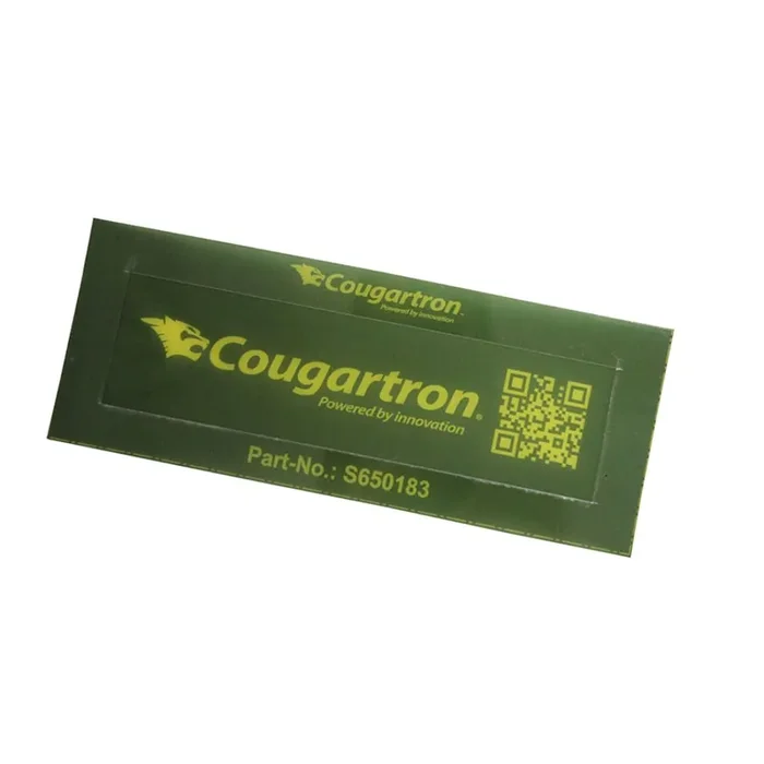 Custom Metal Etching Stencil for Cougartron Machines