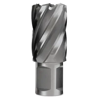 Cyclone HSS Premium Grade Annular Cutter, 1 in dia x 2 in Depth, 3/4 in Weldon Shank, Includes Pilot Pin