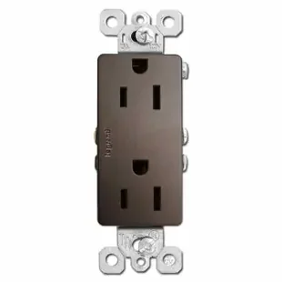 Dark Bronze Outlet Receptacle – Decor Tamper Resistant 15A