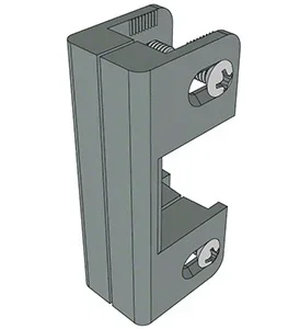 Dark Bronze Replacement Strike for 896 Removable Mullion by C.R. Laurence