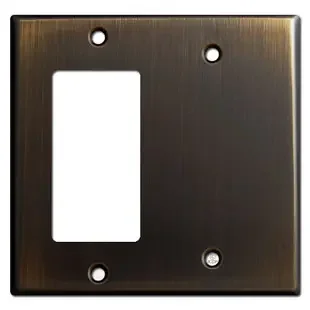 Decora Rocker & Blank Switch Wall Plates – Oil Rubbed Bronze