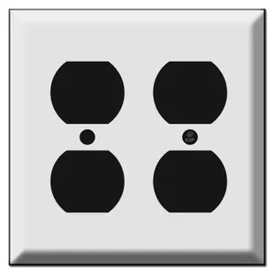 Deep Beveled Double Outlet Switch Plate Covers