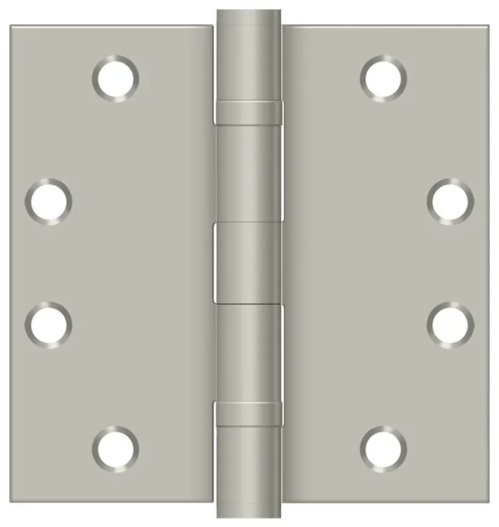 Deltana 4-1/2″ x 4-1/2″ Square Hinge with Ball Bearings – Brushed Nickel
