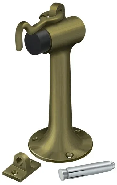 Deltana Floor Mount 6″ Bumper with Hook – Antique Brass