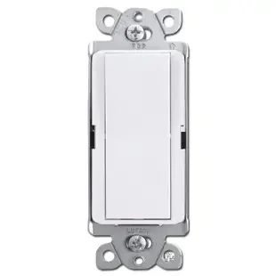 Designer 4-Way Rocker Light Switch – White