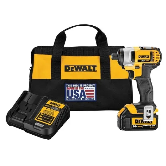 DEWALT 20V MAX* 1/4″ Impact Driver Kit