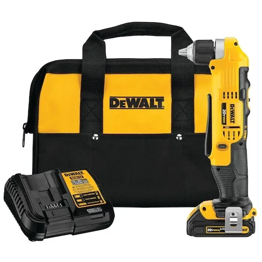 DEWALT 20V MAX* 3/8″ Right Angle Drill/Driver Kit