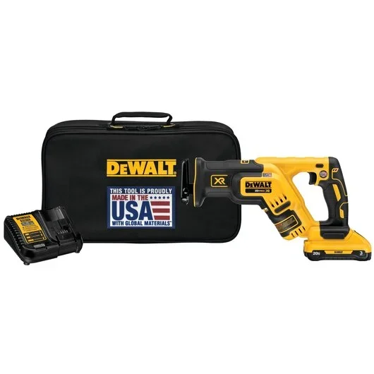 DEWALT 20V MAX* XR® Brushless Compact Reciprocating Saw Kit (3.0 Ah)