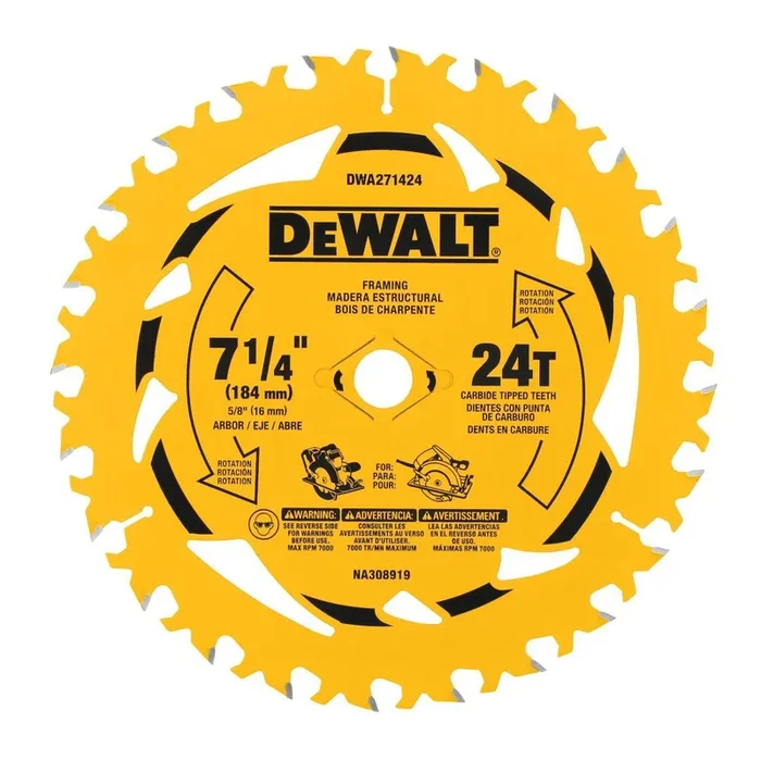DEWALT 7-1/4″ 24T Circular Saw Blade