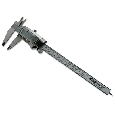 Digital/Fraction Electronic Caliper, 0-8 in, Stainless Steel