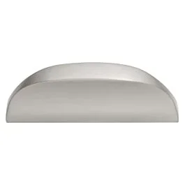 DISCONTINUED Metropolis Style 2-17/32 Inch (64mm) Center to Center, Overall Length 3 Inch Satin Nicklel Cabinet Pull/Handle