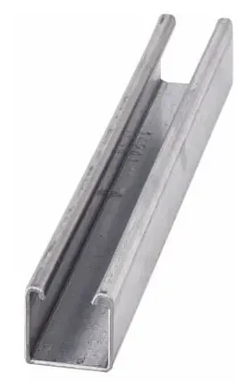 DOMESTIC 304SS SOLID CHANNEL 12G 1-5/8×10