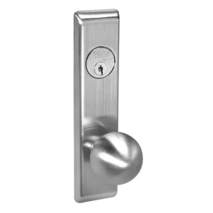 Dormitory Mortise Lock with Copenhagen Knob – Grade 1 Satin Chrome
