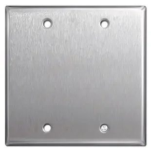 Double Blank Wall Plate – Spec Grade Stainless Steel