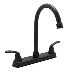 Double Handle Trend Kitchen Faucet, Matte Black