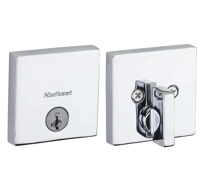 Downtown Square Contemporary Low Profile Single Cylinder SmartKey Deadbolt