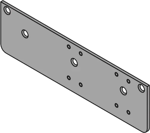 Drop Plate for 4040XP 689 Aluminum Finish – LCN Door Closer Accessory
