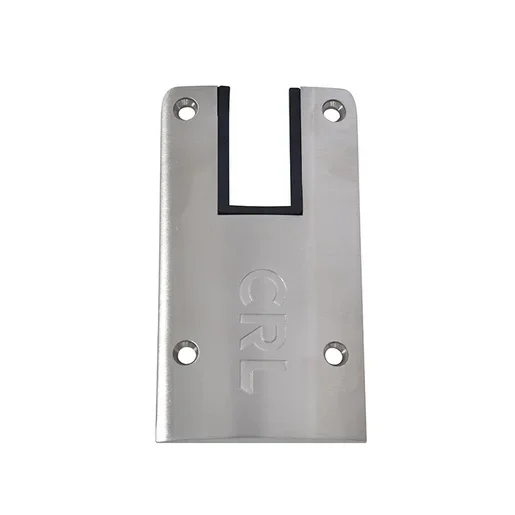 DRX 4″ Brushed Stainless Steel Square End Cap with Filler – C.R. Laurence
