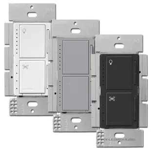 Dual CFL LED Dimmer + Fan Control Lutron Maestro MACL-LFQ