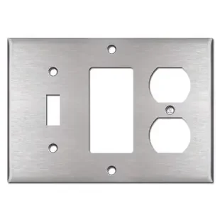 Duplex / Decora / Toggle Switch Covers – Satin Stainless Steel