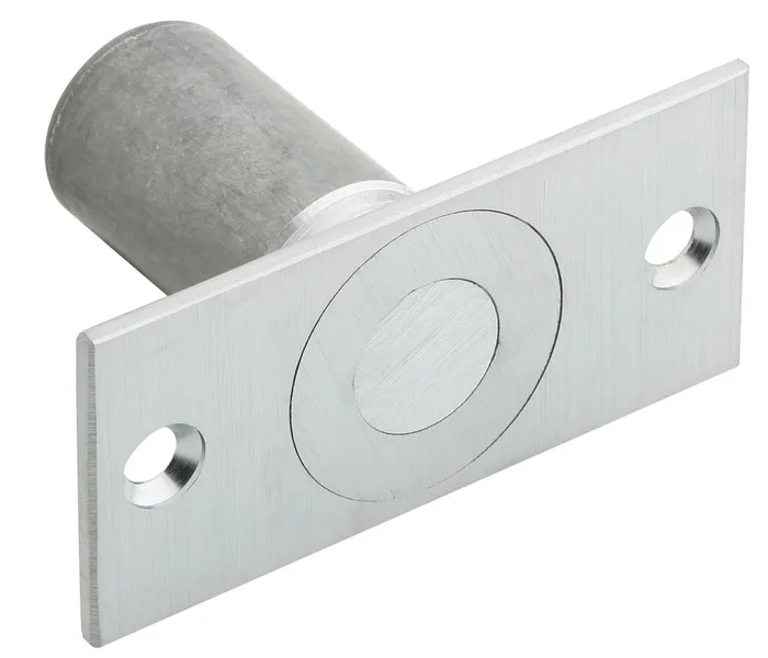 Dust Proof Strike for Floor or Threshold – Satin Chrome Finish | Ives Commercial