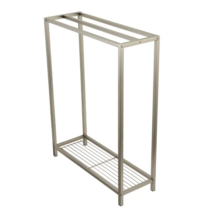 Edenscape Freestanding Iron Towel Rack – Brushed Nickel by Kingston Brass