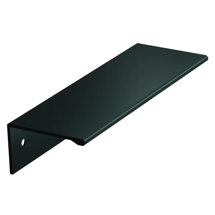 Edge Pull 96mm Matte Black by AMEROCK – Stylish Cabinet Hardware