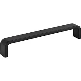 Elements Asher Collection 6-1/4″ (158.5mm) Center to Center, 6-9/16″ (166.5mm) Overall Length Matte Black Cabinet Pull/Handle