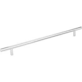 Elements Naples Contemporary Polished Chrome 11-3/8 Inch (288mm) Center to Center, Overall Length 14-1/2 Inch Cabinet Hardware Pull / Handle
