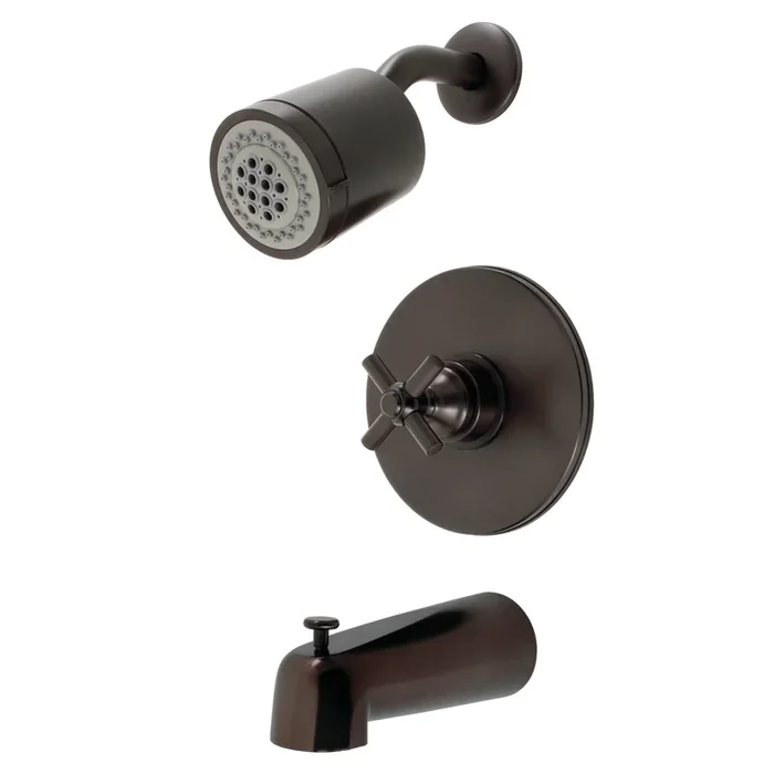 Elinvar Single-Handle Pressure Balanced Tub and Shower Faucet, Oil Rubbed Bronze – Kingston Brass