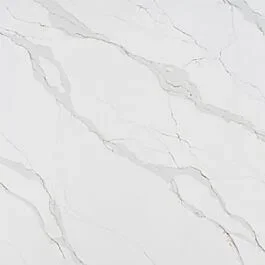 Elite Stone Quartz Polished 122″ -126″ x 63″ Slab Size, 2cm Thickness, Aurora Calacatta