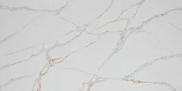 Elite Stone Quartz Polished 9′ x 2′ Prefab, 2cm Thickness, Fantasy Gold