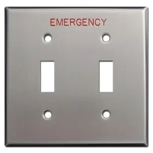 Emergency Double Toggle Switch Plate for Crucial Locations