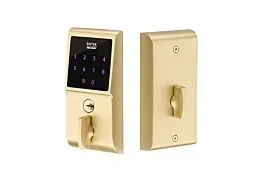 Emtek EMTouch Brass Keypad Deadbolt, Satin Brass