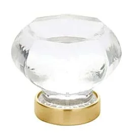 Emtek Old Town Clear Satin Brass Cabinet Hardware Knob 1-1/4″ Diameter