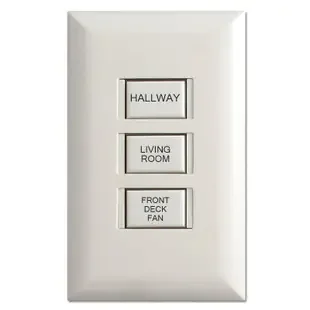 Engraved 3-Button Low Voltage Touch-Plate 5003 Switch