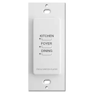 Engraved 3 LED Button Touch-Plate Ultra Low Voltage Switches