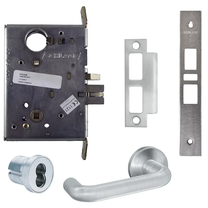 Entry / Office Deadbolt Mortise Lock with Small Format IC Less Core – Schlage Commercial