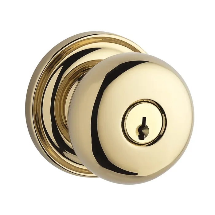 Entry Round Knob and Traditional Round Rose with 6AL Latch – Baldwin Reserve