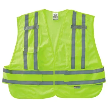Ergodyne GloWear 8244PSV Expandable Hi-Vis Public Safety Vest – Type P, Class 2 – Lime