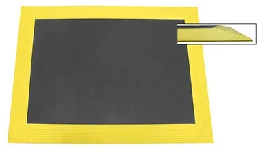 Ergomat XL Bubble Down with 3.5” yellow bevels Anti-Fatigue Mat – 4’x9′