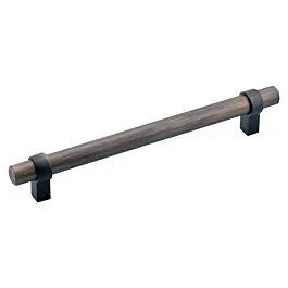 Euro Loop Style Solid Metal Pull / Handle Brushed Oil-Rubbed Bronze 7-9/16″ Hole Centers, 9-3/16″ Overall Length