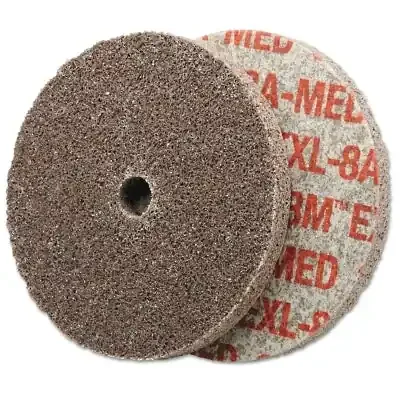 EXL Unitized Deburring Wheel, 3 in x 3/8 in, Medium, Aluminum Oxide, 18100 rpm