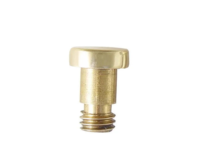 Extended Button Tip Polished Brass Lifetime Finish by Emtek