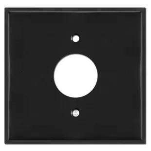 Extra Wide Single Receptacle Wall Covers – Black