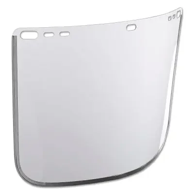 F10 PETG Economy Faceshield, Uncoated, Clear, 15.5 in W x 9 in H, Bound