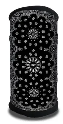FACE GUARD – BLACK PAISLEY TRADITIONAL PATTERN