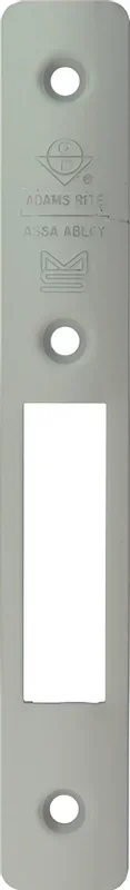 Faceplate – Flat for Hookbolt, 628/US28 Aluminum Clear Anodized by Adams Rite Manufacturing