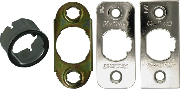 Faceplates Drive-in Collar Kit for Deadlatch – Kwikset 626 Satin Chrome