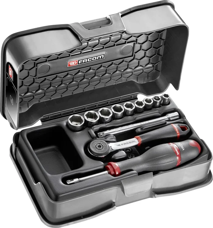 FACOM Steckschluessel-Set 1/4Z R.161B, 12-tl